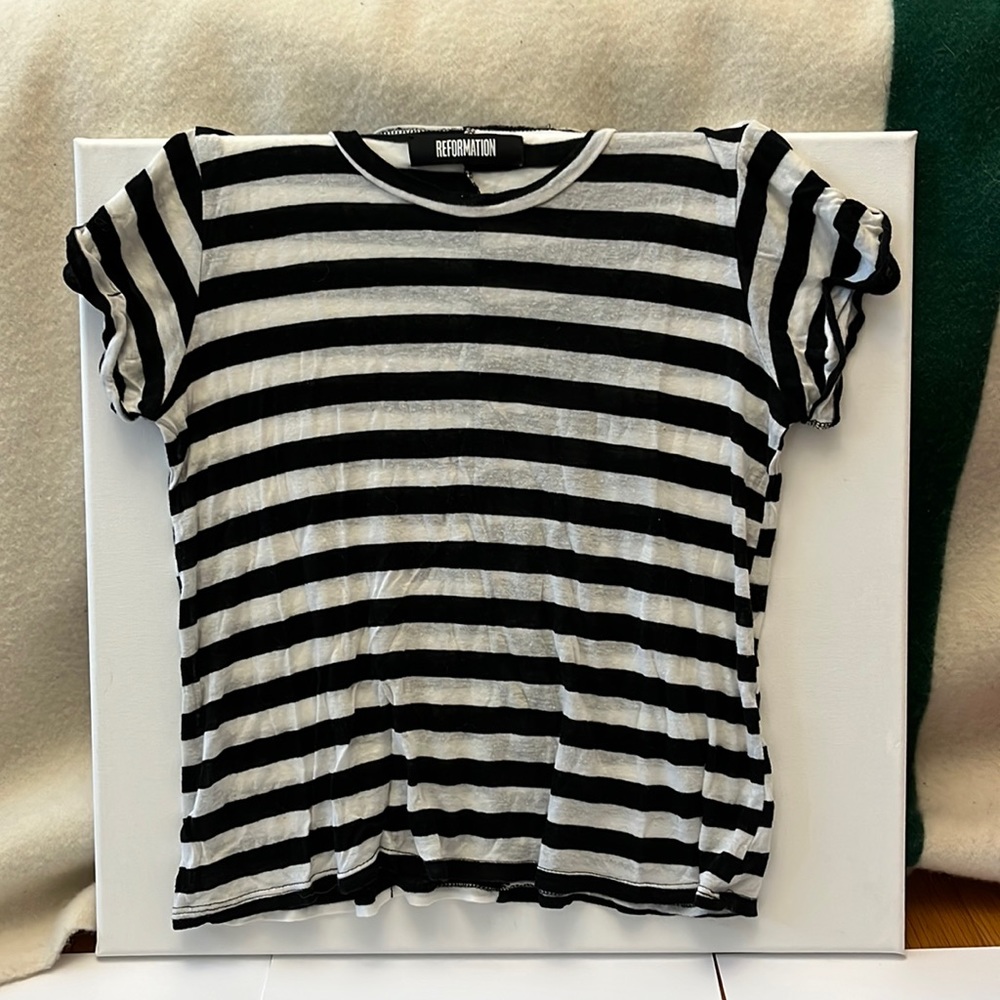 Reformation striped tee